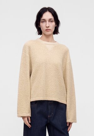 CLOSED, CREW NECK - Поларен пуловер - almond cream