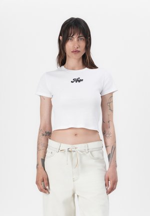 DELANOR - Print T-shirt - white