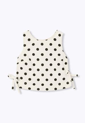 Promod, TOP COURT À POIS - Blouse - imprimé écru