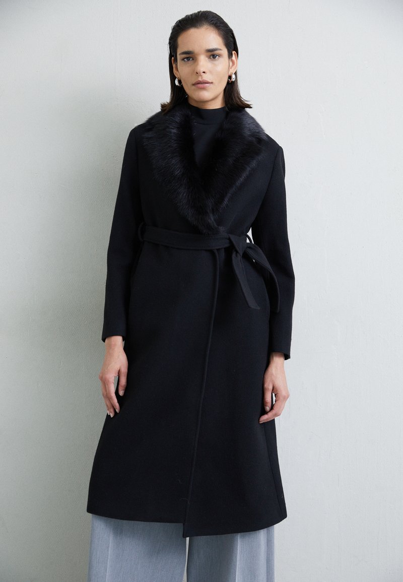 STUDIO ID - JENNI COAT WITH COLLAR - Classic coat - black, Enlarge