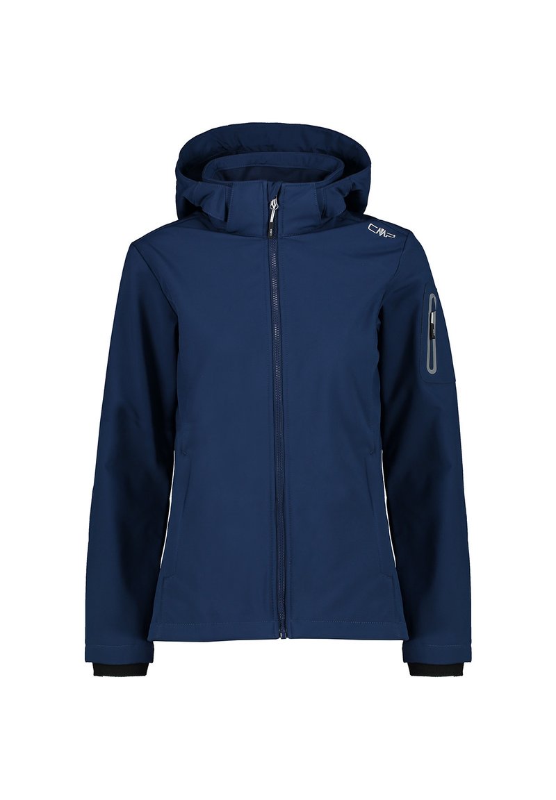 Damen Sportbekleidung | CMP WOMAN JACKET ZIP HOOD Softshelljacke blue/blau - DD76231 Damen Sportbekleidung | CMP WOMAN JACKET ZIP HOOD Softshelljacke blue/blau - DD76231