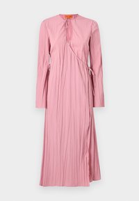 PLEATED LONG SLEEVE WRAP TIE DRESS - Dnevna haljina - pink nectar