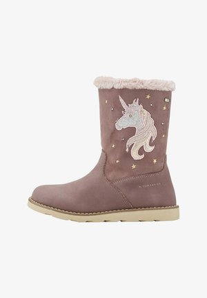 TOM TAILOR MIT APPLIKATIONEN - Bottes de neige - rose