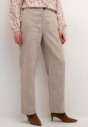 CRTURID - Broek - sand herringbone melange