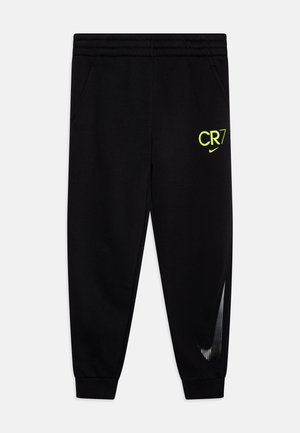 CR7 CLUB UNISEX - Tracksuit bottoms - black/volt