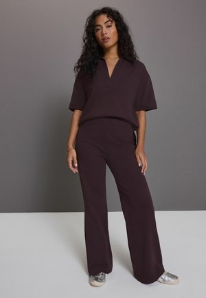 Next WIDE LEG - Bukser - burgundy red