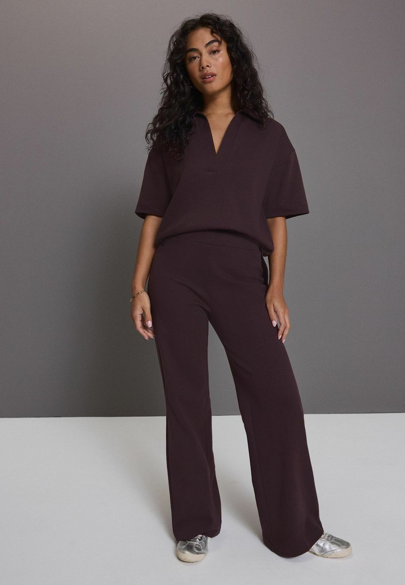 Next WIDE LEG - Kelnės - burgundy red