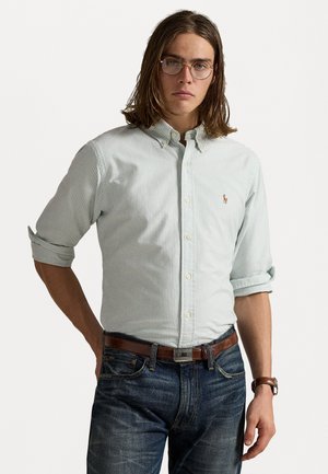 CUSTOM FIT STRIPED OXFORD SHIRT - Chemise - lovat/white