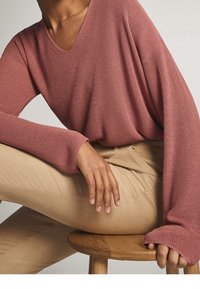 Massimo Dutti Strickpullover - neon pink