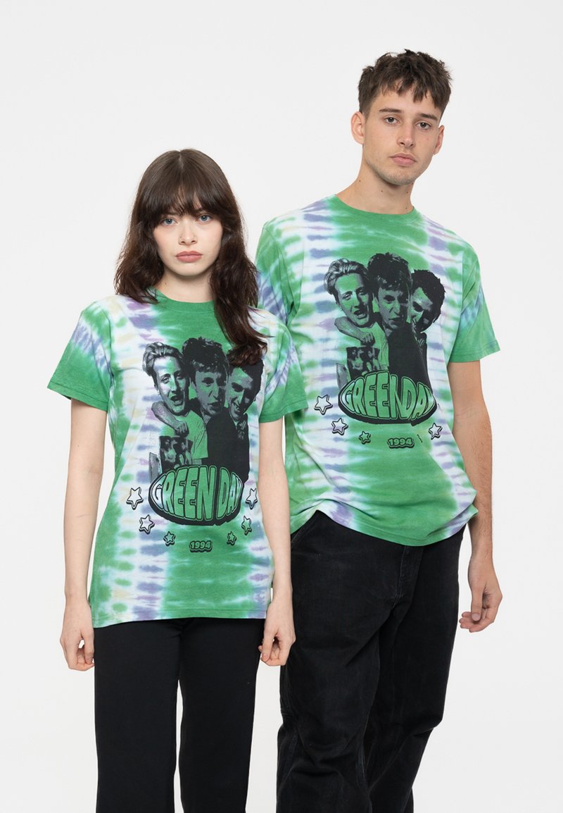 Paradiso Clothing GREEN DAY TRIO BAND UNISEX - Print T-shirt - green