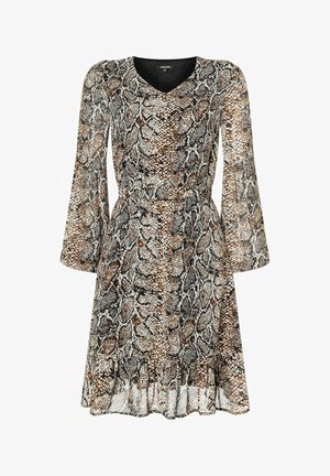 More & More SNAKEPRINT - Freizeitkleid - braun