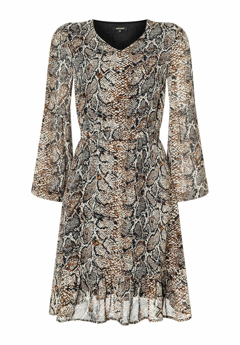 More & More SNAKEPRINT - Freizeitkleid - braun
