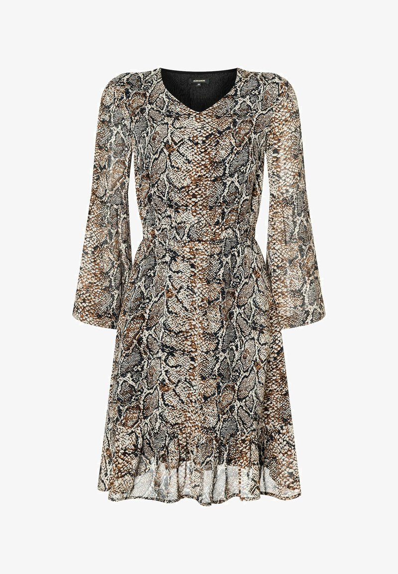 More & More SNAKEPRINT - Freizeitkleid - braun