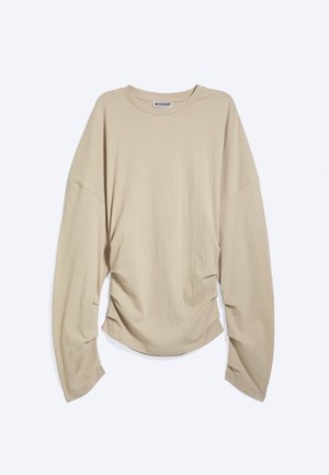 Weekday, PLEATED LONGSLEEVE - T-shirt à manches longues - mole