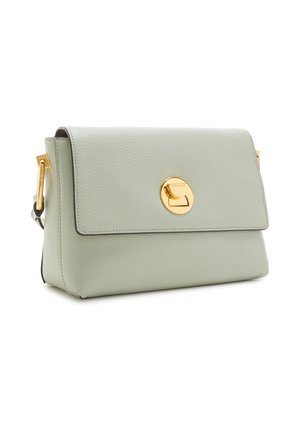 Sac Bandoulière Coccinelle Arlettis Suede - Cuir Vert - Neuf Avec étiquettes - Fabriqué En Italie