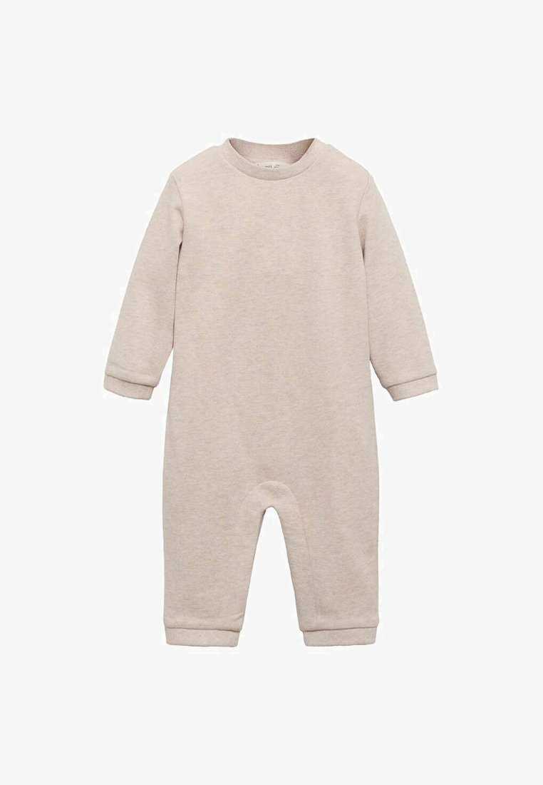 Svetlo bež dolg rokav bodi iz mehkega materiala. Ima okroglo izreznico, manšete na rokavih in brezstopalno zasnovo za enostavno oblačenje.