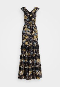 Lauren Ralph Lauren FLORAL RUFFLE-TRIM GEORGETTE GOWN - Oblečenie na špeciálnu príležitosť - black multi