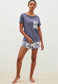 Next SHORT SLEEVE SET - Set lenjerie de noapte - blue