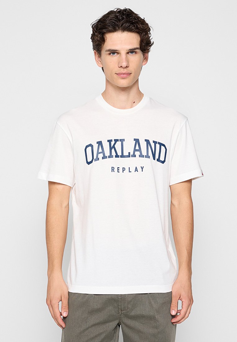 Replay T-shirt print wit