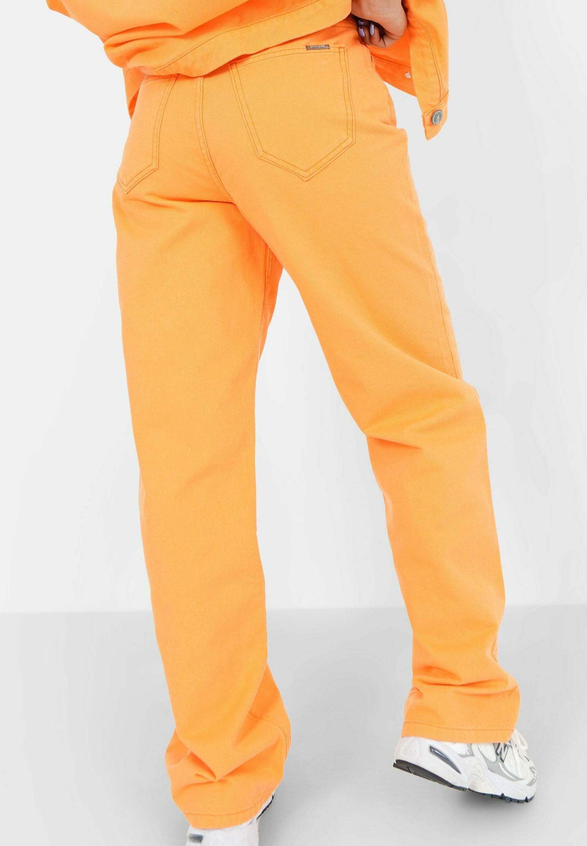 Sixth June Relaxed fit jeans - orange/oranje - Zalando.nl