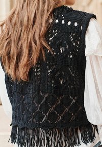 Next FRINGE REGULAR FIT - Vestă - black