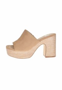 AMAR - Ciabattine con tacco - camel