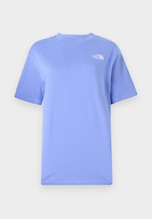 T-shirt azzurro chiaro a maniche corte realizzato in cotone, con collo rotondo e un piccolo logo bianco sulla parte superiore sinistra del petto.