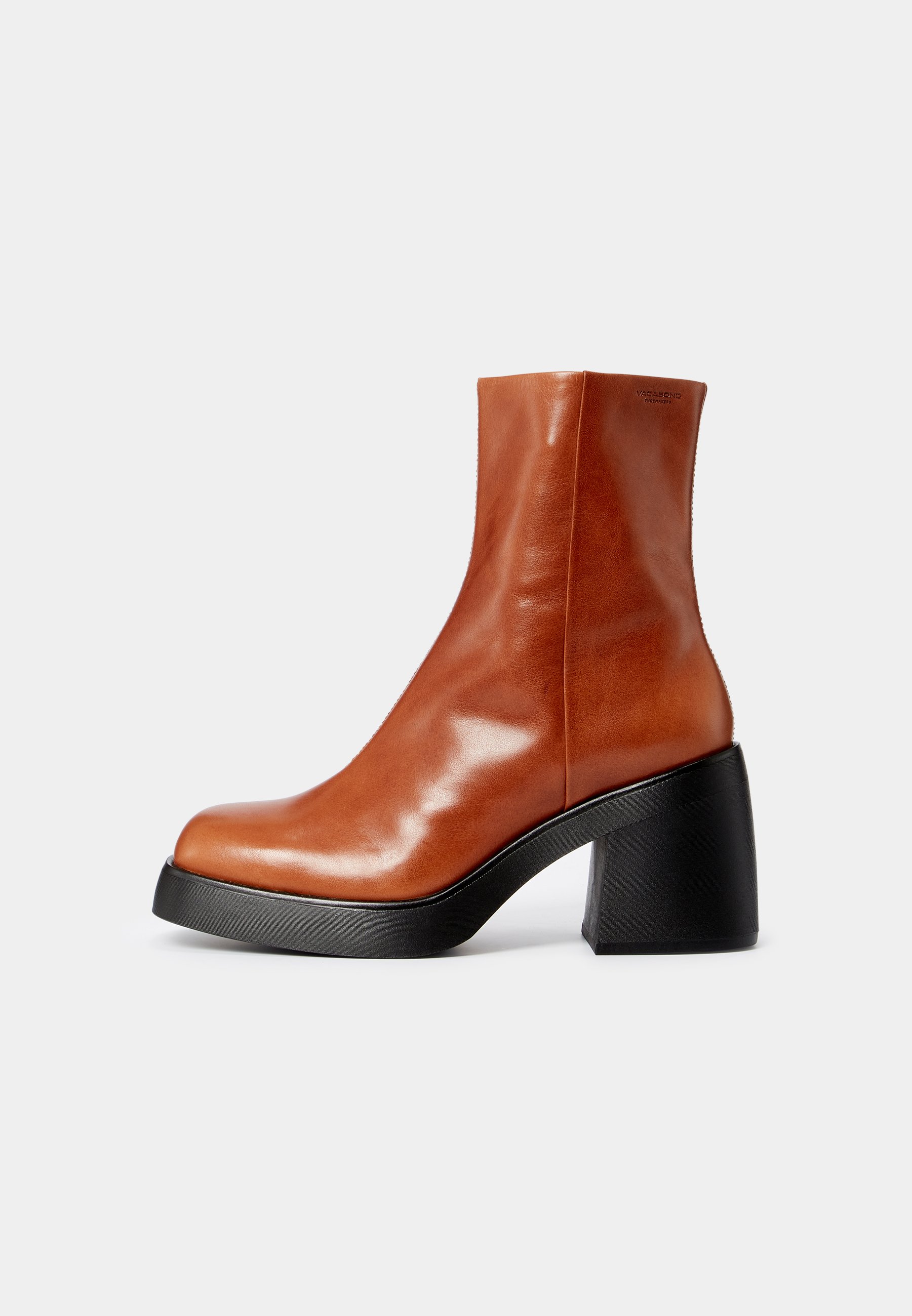 Vagabond BROOKE - Enkellaarsjes met hoge hak - cognac - Zalando.nl