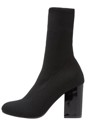 Even&Odd Kotníková obuv na vysokém podpatku - black
