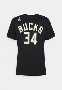 Nike Performance NBA GIANNIS ANTETOKOUNMPO MILWAUKEE BUCKS TEE - T-shirts print - black