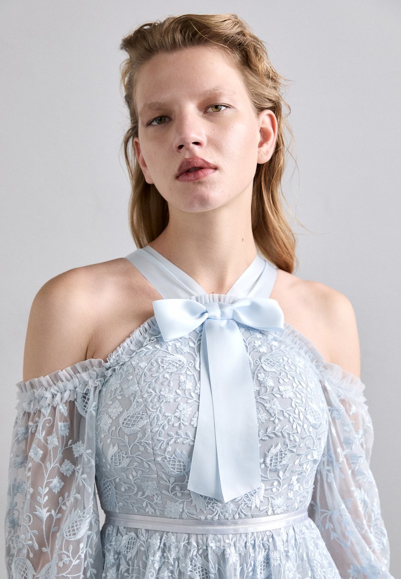 needle and thread blue dress Celia Long Sleeve Ankle Gown – Blue main image 1