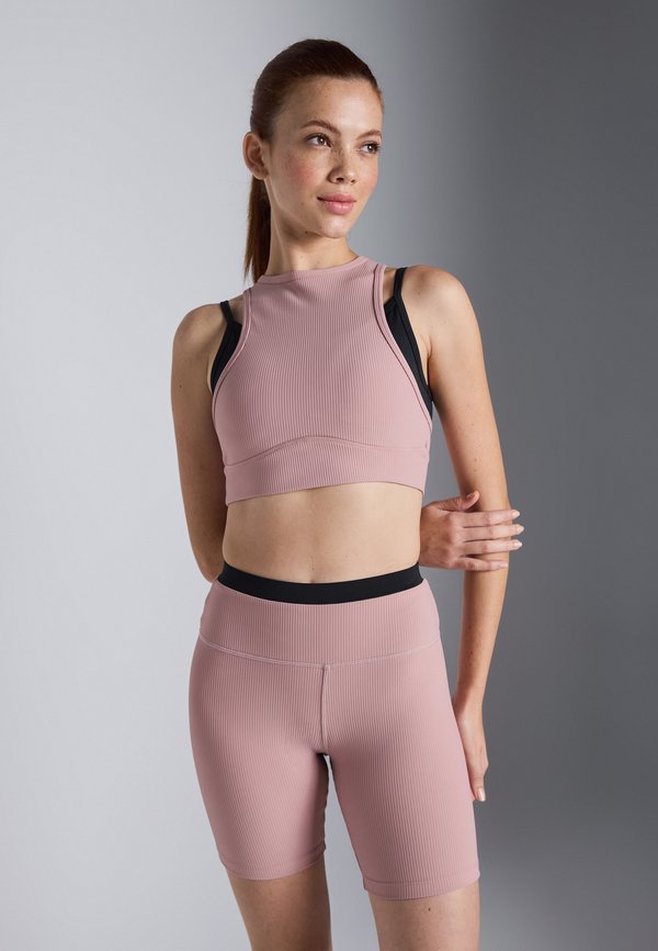 Sport-BH mit leichter Stützkraft - mauve