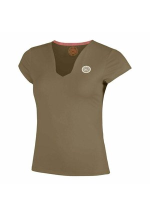 SPECTRUM V-NECK TEE - Sport T-shirt - light brown