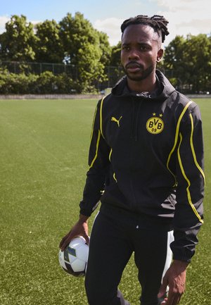 BVB BORUSSIA DORTMUND PREMATCH JACKET - Equipación de clubes - black/faster yellow