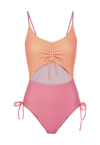 LSCN BY LASCANA SWIMSUIT ADJUST CUT OUT - Ujumistrikoo - coral/pink