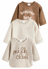 Next 3 PACK - REGULAR FIT - Pitkähihainen paita - neutral