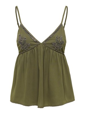 ONLY, TOP ONLJAVUN TOP - Top - burnt olive