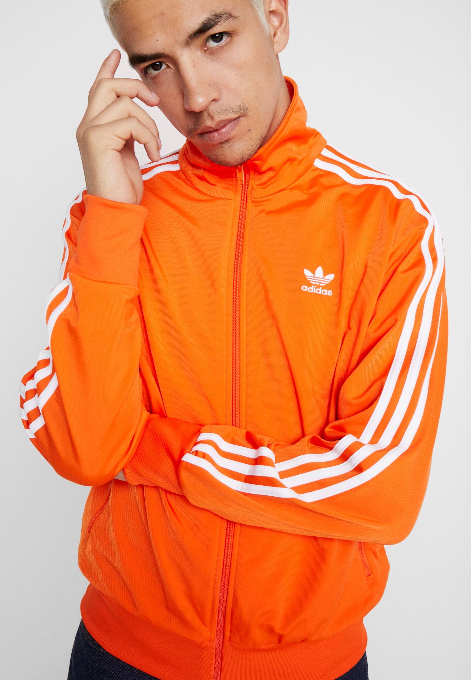 adidas originals firebird track top orange