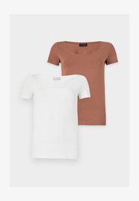 Unselected, egret/cognac