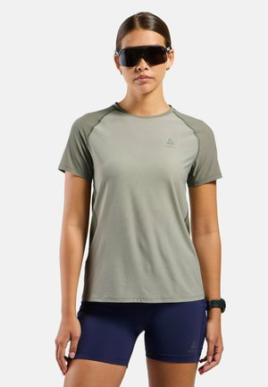 Print T-shirt - agate gray  vetiver