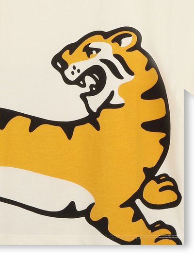 KENZO kids À MANCHES COURTES - T-shirt imprimé - ivoire