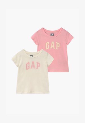 TODDLER GIRL LOGO 2 PACK - T-shirts print - light shell/pink