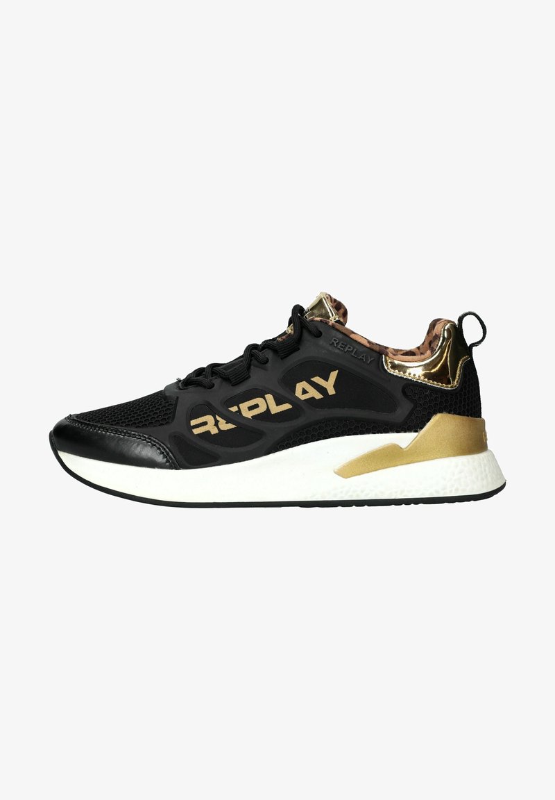 Replay MAZE 5 JS540008S - Sneakers laag - Black Gold