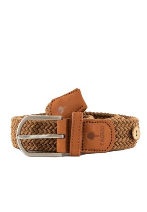 Ceinture tressée - marron