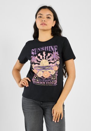 T-shirts med print - black