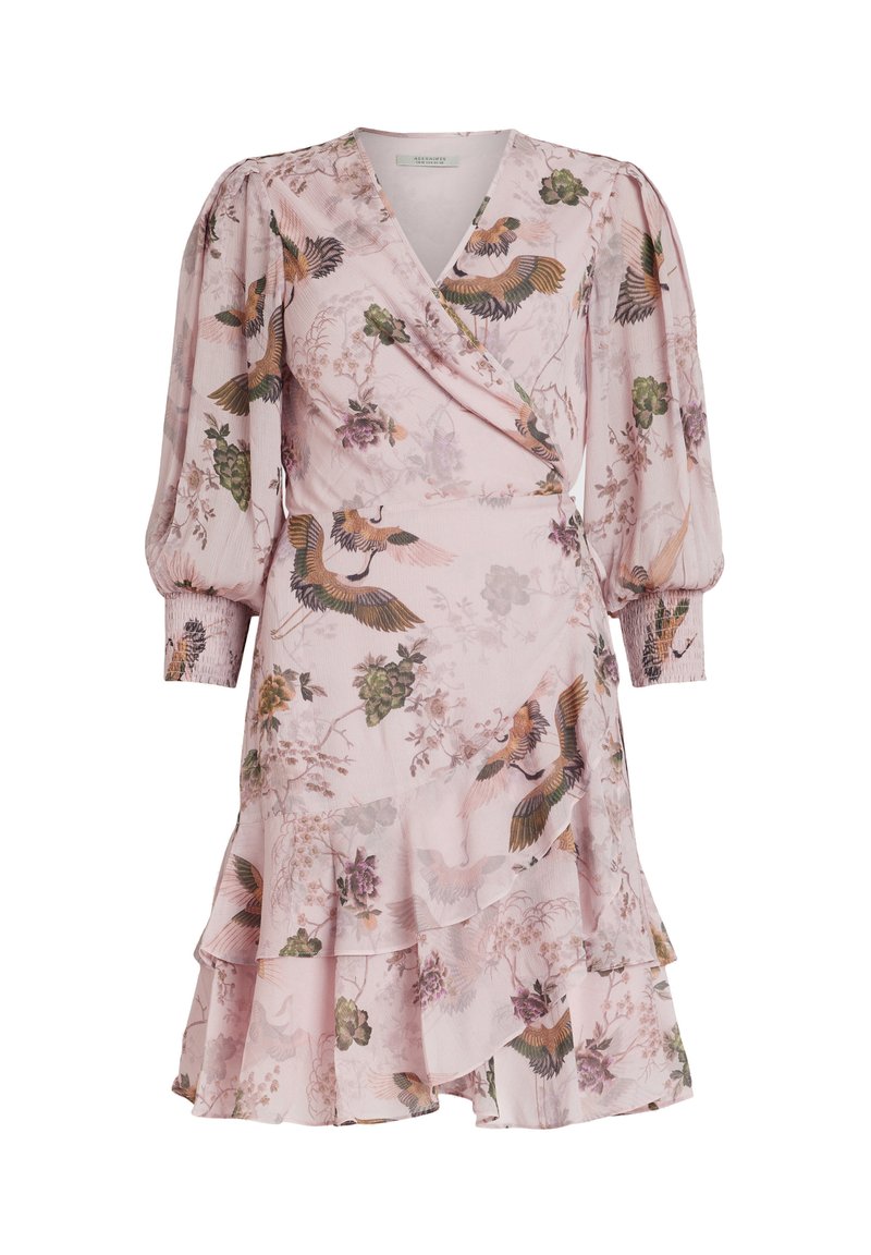 AllSaints Jurk donkerroze AllSaints Jurk donkerroze