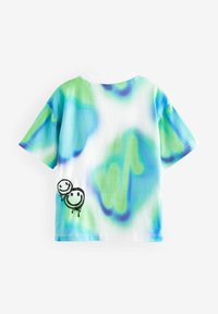 Next SHORT SLEEVE GRAFFIC - REGULAR FIT - Trükipildiga T-särk - blue green