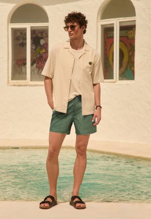 Next, REGULAR FIT - COLOUR BLOCK SWIM SHORTS 4{DQ}  . - Short de bain - sage green