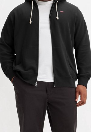 Sweater met rits - black