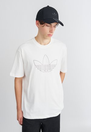 STUDDED TEE - Apdrukāts T-krekls - white